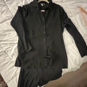 H&M Black Matching Set